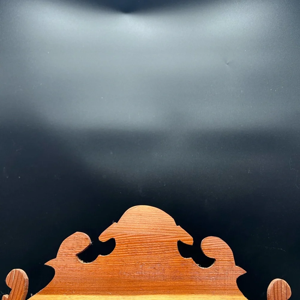 Vintage chippendale wood scroll mirror, wall mirror